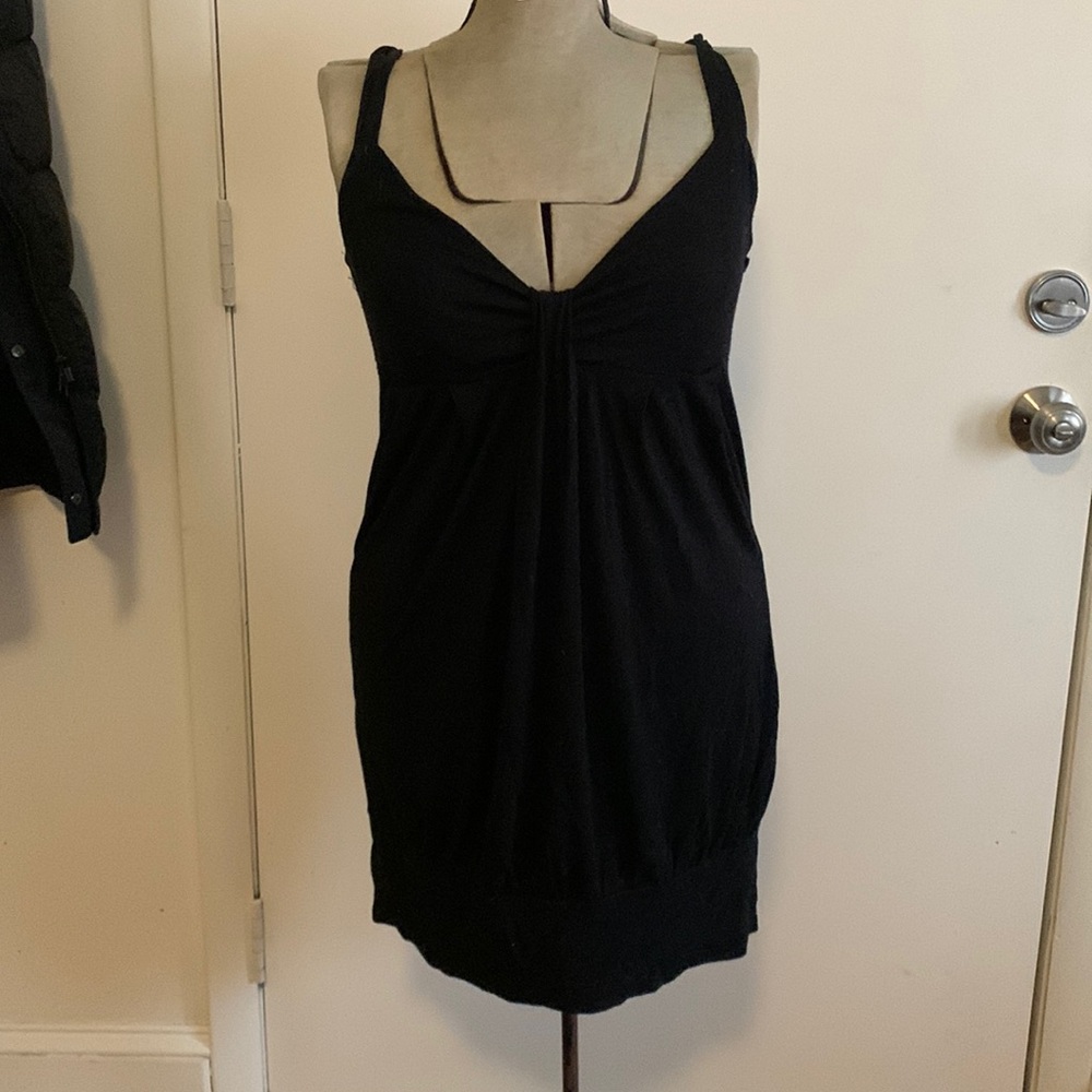 Black Poetry short dress/tunic - sleeveless